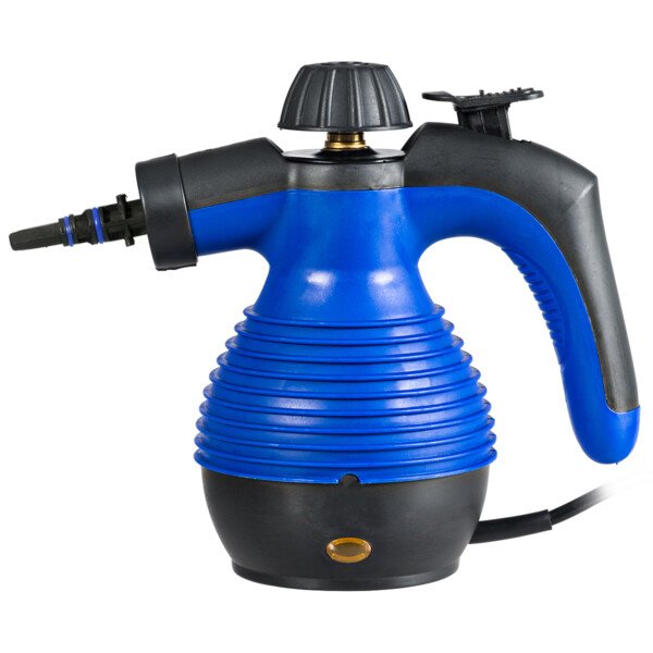 Galingas nešiojamas garų valytuvas su devyniais priedais (Mėlyna)