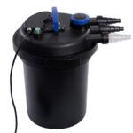 Galingas tvenkinio slėginis filtras su UVC lempa 10000 l/h (Juoda)