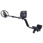 Profesionalus metalo detektorius su vandeniui atsparia paieškos rite ir LED ekranu (Juoda)