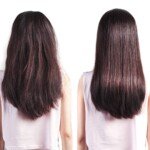 Elektrinis plaukų tiesinimo šepetys su LCD ekranu (Juoda)