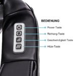 Elektrinis pečių ir kaklo masažuoklis 3 greičių (Juoda)