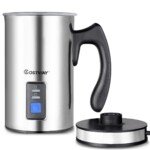 Elektrinis nerūdijančio plieno pieno putų plakiklis (Sidabrinė)