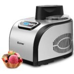 150 W automatinis kompresorinis ledų gaminimo aparatas (Juoda ir sidabrinė)