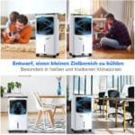 Nešiojama oro vėsinimo sistema 8L su 7 5 val. laikmačiu (Balta)