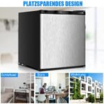 Kompaktiškas 31 L mini šaldiklis su reguliuojama temperatūra (Juoda ir sidabrinė)