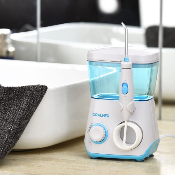 Elektrinis burnos irigatorius 600 ml talpa (Balta)