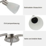 Reguliuojama LED lubinė šviestuvų sistema su trimis šviesos šaltiniais (Sidabrinė)