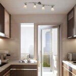 LED lubinis šviestuvas su keturiomis reguliuojamomis galvutėmis (Sidabrinė)