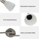 LED lubinis šviestuvas su keturiomis reguliuojamomis galvutėmis (Sidabrinė)