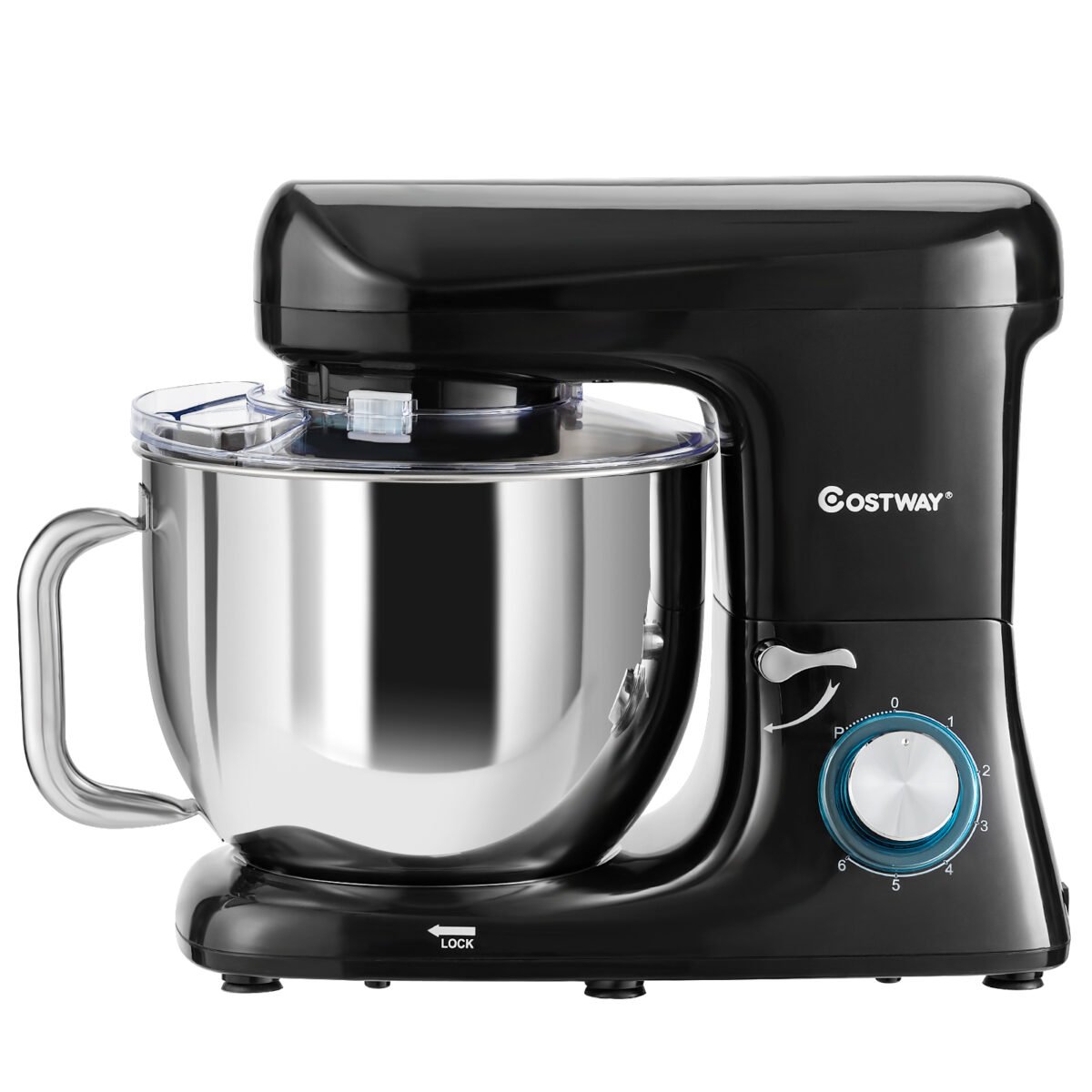 Elektrinis virtuvės kombainas su 7 litrų nerūdijančio plieno dubeniu (Juoda)