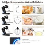 Virtuvės maišytuvas 4 5l 8 greičių (Juoda)