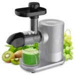 Lėtaeigė sulčiaspaudė su variniu varikliu (Sidabrinė)