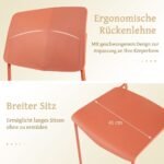 Valgomojo kėdžių komplektas (4 vnt.) su ergonomiška atrama (Įvairios spalvos)