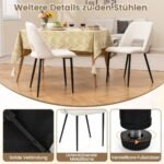 Modernus virtuvės kėdžių komplektas 2 vnt (Smėlio)