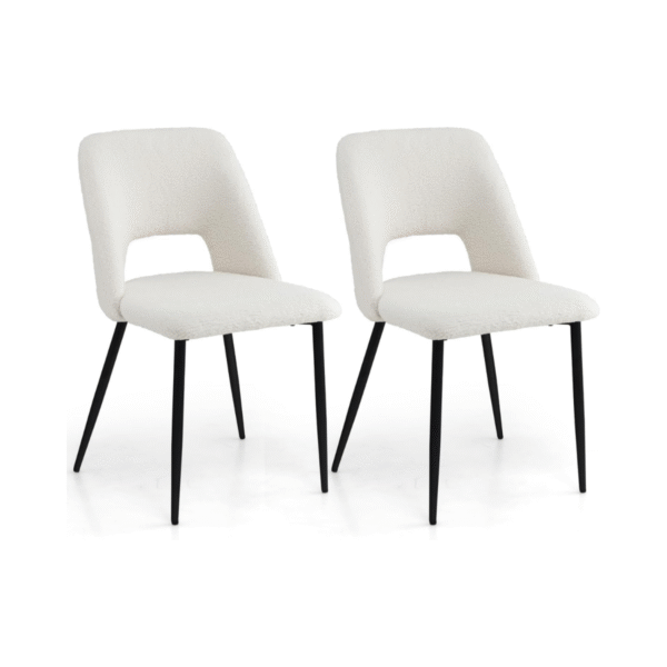 Modernus virtuvės kėdžių komplektas 2 vnt (Smėlio)