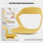 Valgomojo kėdžių komplektas 4 vnt. modernaus dizaino (Spalvotas)