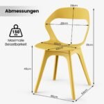 Valgomojo kėdžių komplektas 4 vnt. modernaus dizaino (Spalvotas)