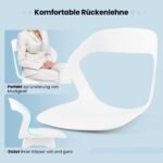 Modernus virtuvės kėdžių komplektas (4 vnt.) (Balta)