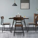 Valgomojo stalas 110 x 70 cm rudas (Rudas)