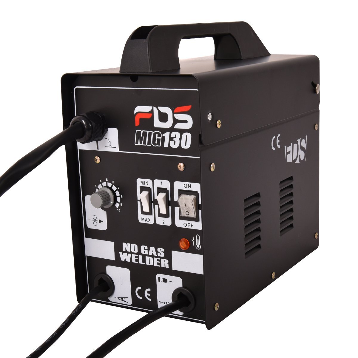 et1134bk_3_ MIG 130 FLUX Elektrodinis Suvirinimo Aparatas (Juoda)