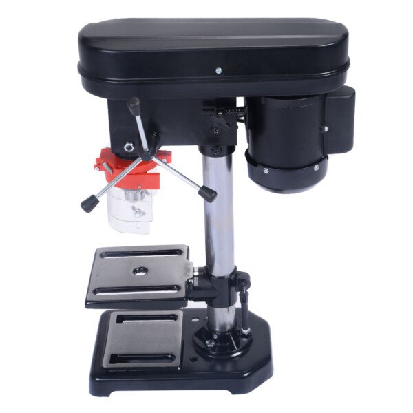 Stulpelinė gręžimo mašina 350 W su penkiagreičiu reguliavimu (Juoda ir sidabrinė)