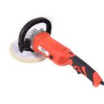 Profesionali 1500W poliravimo ir šlifavimo mašina su 180° reguliuojama rankena (Oranžinė)