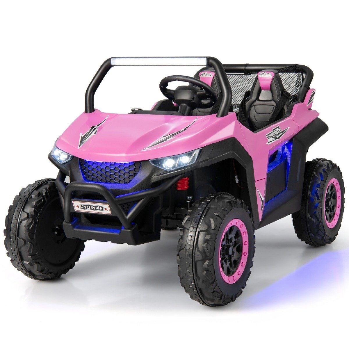 fahrbarer_utv_f_r_kinder-batteriebetriebenes_elektrisches_kinderauto-tq10099pi-1_1_ Elektrinis vaikiškas visureigis su dviem sėdimomis vietomis ir nuotolinio valdymo pulteliu (Rožinė)