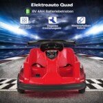 Elektrinis kartingas vaikams su nuotolinio valdymo pultu (Raudona)