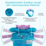 Elektrinis vaikiškas motociklas su priekaba (Mėlyna)