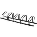 Dviračių stovas penkiems dviračiams (Juoda)
