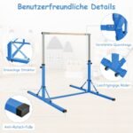 Vaikiškos sulankstomos sporto kartelės stabilus namų treniruoklis (Mėlyna)