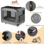 Nešiojama sulankstoma transportavimo dėžė su ratukais (Pilka)