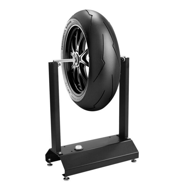 Nešiojamos motociklų ratų balansavimo staklės (Juoda)