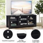 TV staliukas su 2 lentynomis iki 60 colių televizoriams (Ruda)