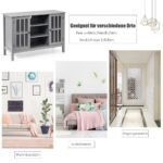 TV spintelė su durelėmis ir lentynomis 109 cm (Pilka)