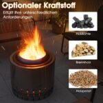 Nerūkstanti lauko krosnis (Sidabrinė)