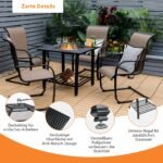 Lauko krosnis su stovu (Juoda)