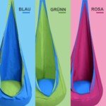 Kabantis sūpuoklinis krėslas vaikams iki 80 kg (Žalia)