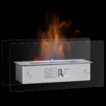 Pastatomas bioetanolo židinys su 1 5 L degikliu (Sidabrinė)