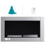 Modernus bioetanolio židinys sieninis/pastatomas (Sidabrinė)