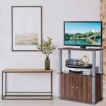 TV spintelė su 2 atviromis lentynomis 60 x 29 5 x 75 cm (Ruda)