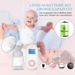 Elektrinis dvigubas pientraukis su 9 siurbimo lygiais (Skaidri)