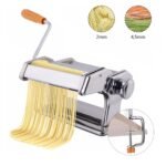 Makaronų gaminimo mašina reguliuojamo storio ir pločio (Sidabrinė)