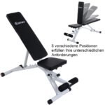 Reguliuojamas treniruočių suoliukas su kojų atrama (Juoda)