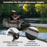 Pripučiama žvejybinė valtis su irklomis ir pelekais (Karinė)