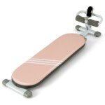 Reguliuojamas treniruočių suoliukas su 3 kampais ir telefono laikikliu (Rožinė)