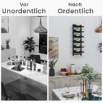 Sieninis vyno laikiklis šešiems buteliams (Juoda)