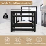 Dvipusis metalinis stovas 8 vyno buteliams (Juoda)