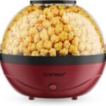 Popkornų aparatas su maišytuvu 5 litrų talpos 850 vatų (Raudona)