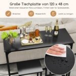 Valgomojo komplektas su aukštu staliuku ir dviem kėdutėmis (Juoda)